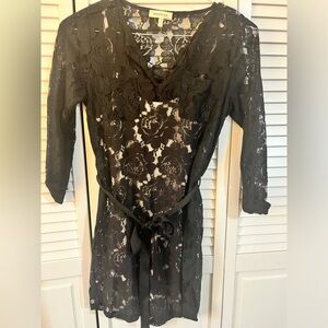Black lace dress